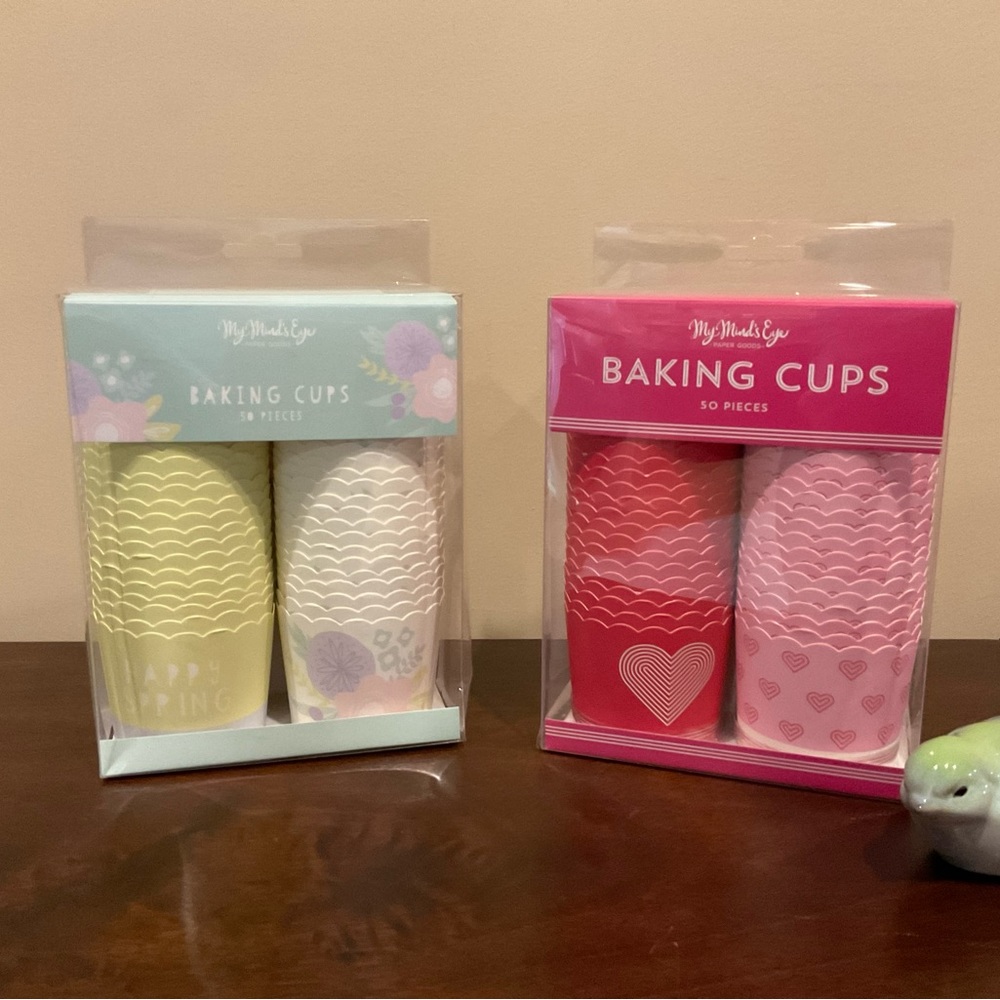 2 New Packages of  Baking Cups - Happy Spring & Valentine’s Day 💝